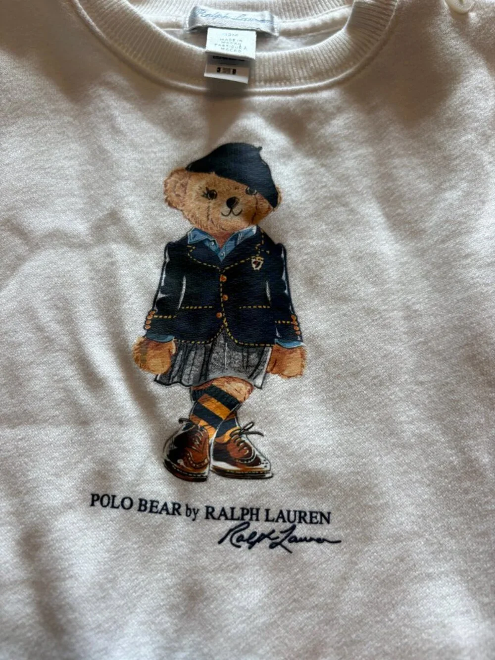 Ralph Lauren Polo Bear infant sweatshirt